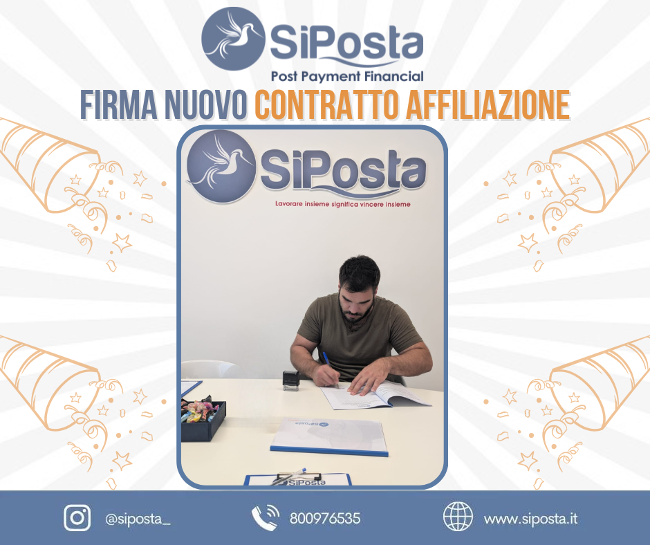 Nuova firma in SiPosta: sottoscritto un contratto di affiliazione