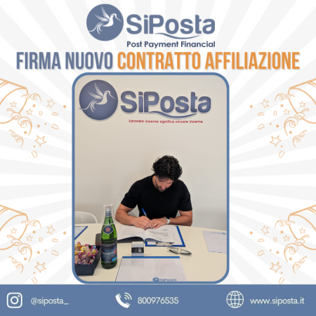 Nuova firma in SiPosta: sottoscritto un contratto di affiliazione 