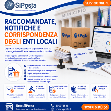 Raccomandate, notifiche e corrispondenza degli Enti Locali: organizzazione, tracciabilità e qualità del servizio