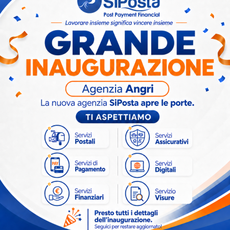 SiPosta il 9 Ottobre inaugurazione Angri 