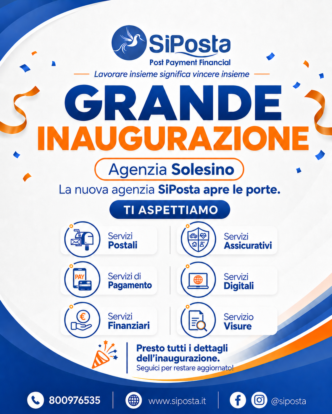 Nuova apertura Poste Private in Solesino - Padova - Veneto