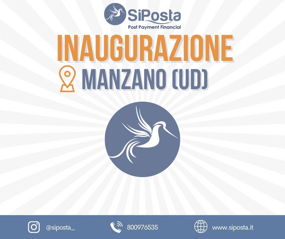 SiPosta il 22 Ottobre 2022 inaugurazione SiPosta Manzano 