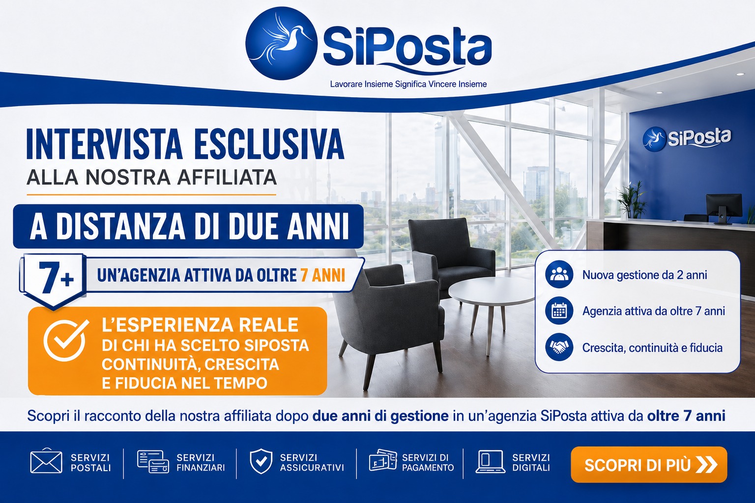 Intervista SiPosta dopo due anni di nuova gestione: continuit&agrave;, fiducia e crescita per un&rsquo;agenzia attiva da oltre sette anni