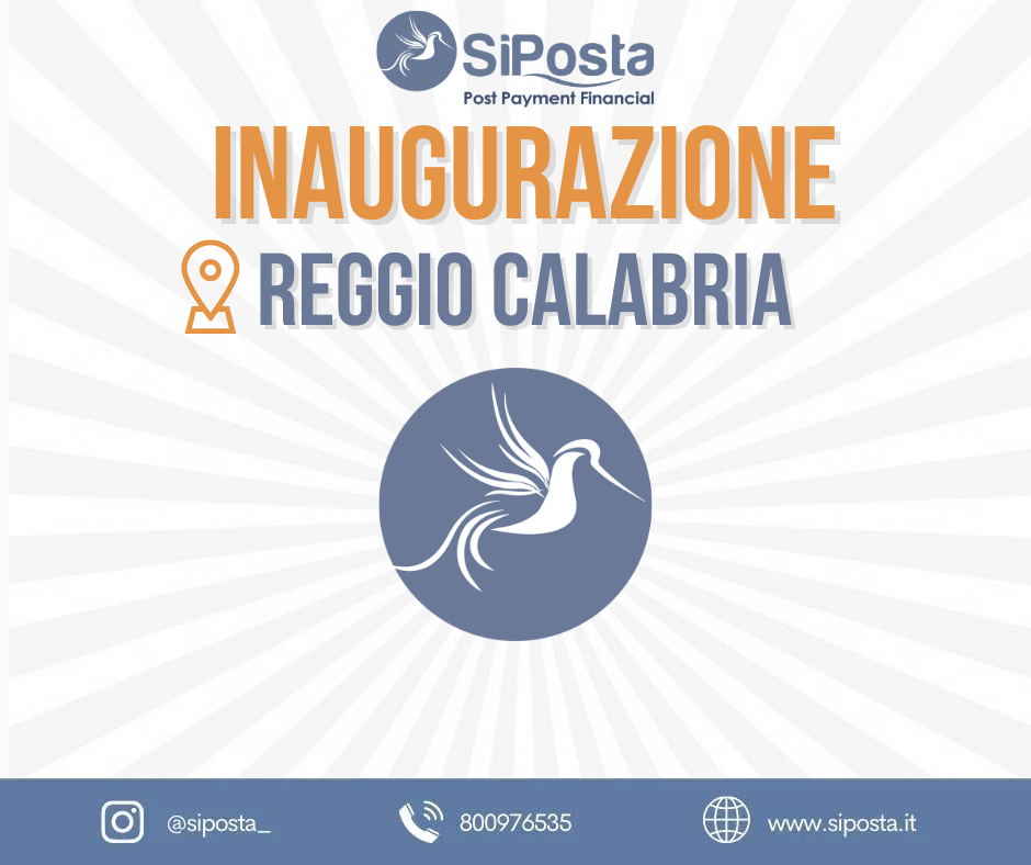 SiPosta il 2 Marzo 2024 inaugurazione SiPosta Reggio Di Calabria