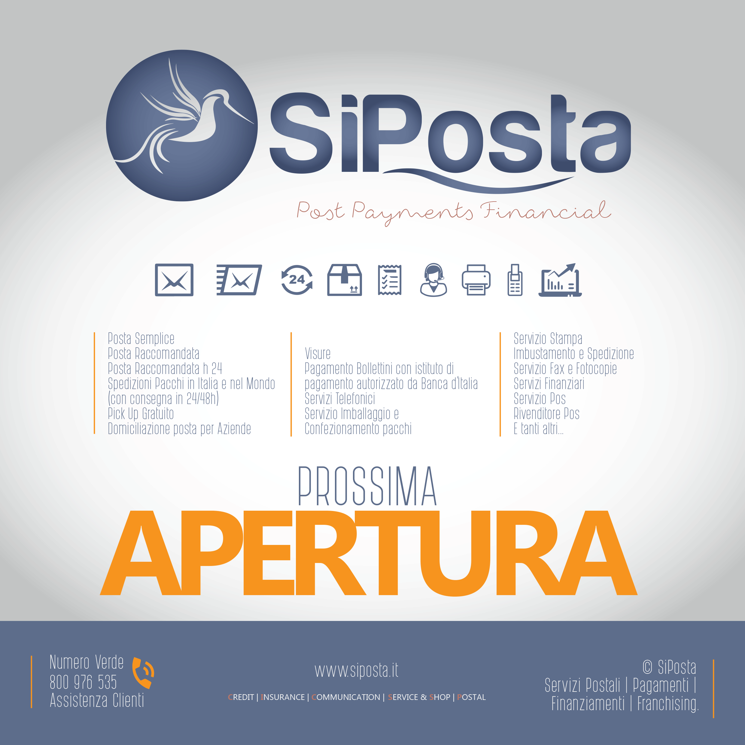 Prossima apertura agenzia SiPosta in Napoli